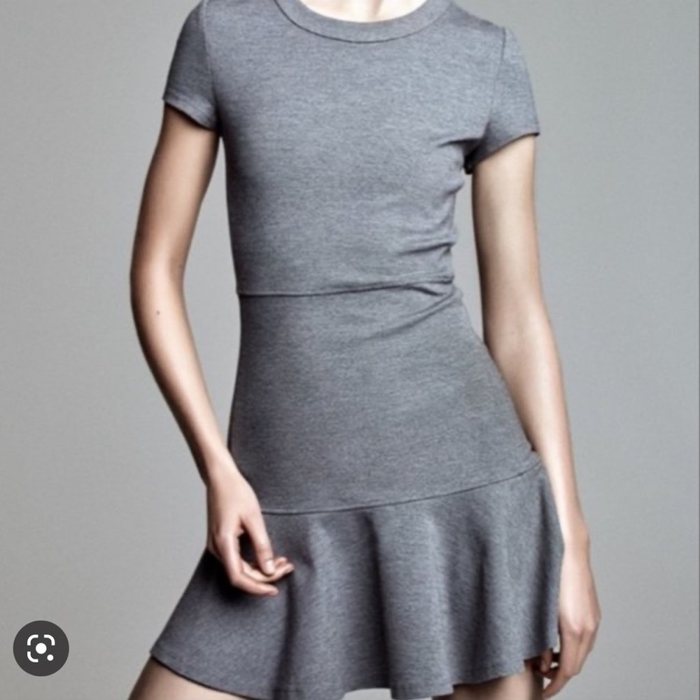 Aritzia Sunday Best Stross Mini Dress in Dark Grey, Size 10